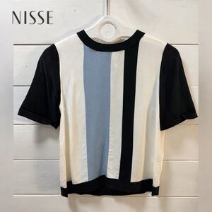 NISSE – Silk Colorblock Top (Size 4 )